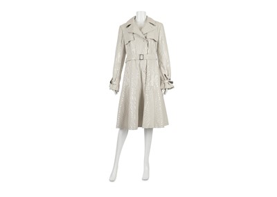 Lot 317 - Armani Collezioni Textured Trench, iridescent...