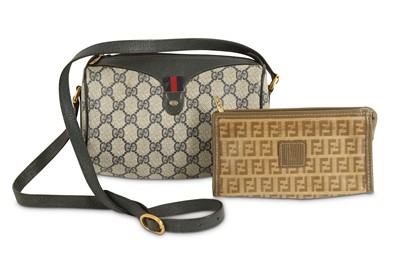 Lot 515 - Gucci Vintage Navy Cross Body Bag, 1980s, 22cm...