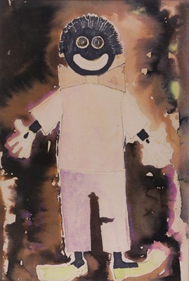 Lot 108 - Milligan (Spike) Golliwog, ink on blotting...