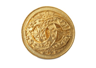 Lot 205a - Chanel Filigree CC Brooch, c. 1994, gilt metal...