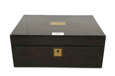 Lot 631 - A Coromandel humidor, converted from a...