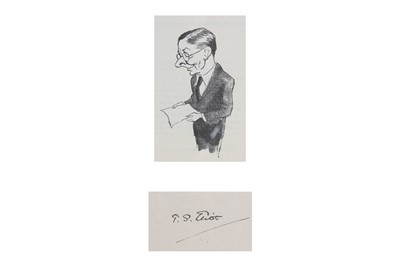 Lot 123 - Eliot (T.S.) Ink signature ('T.S. Eliot') on...