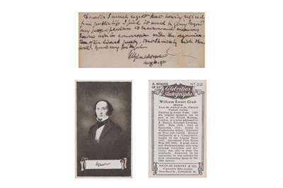 Lot 197 - Gladstone (William Ewart) Autograph note...