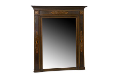 Lot 683 - A late 19th century rosewood marquetry inlaid...