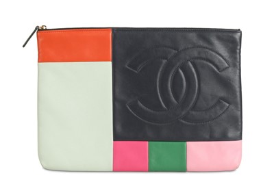 Lot 150 - Chanel Multicolour Patchwork Clutch, Christmas...