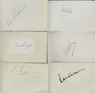 Lot 281 - Cricket.- A collection of 35 autographs signed...