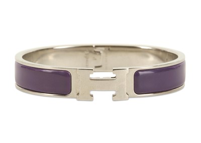 Lot 138 - Hermes Clic H Bracelet, narrow bracelet with...