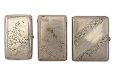 Lot 392 - A mixed group of three Russian 84 zolotnik...