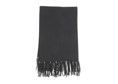 Lot 231 - Hermes Black Extra Fine Merino Wool Scarf,...