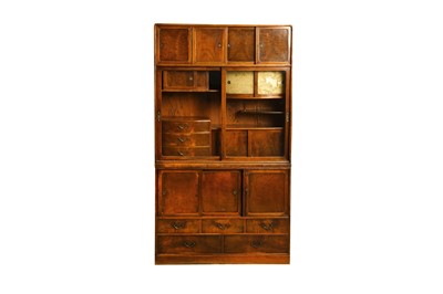 Lot 703 - An early 20th Century Japanese keyaki wood Cha...