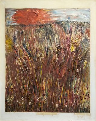 Lot 106 - Milligan (Spike) Cornfield in my Head, acrylic...