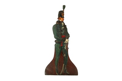Lot 636 - A mid 20th Century painted plywood figure or...