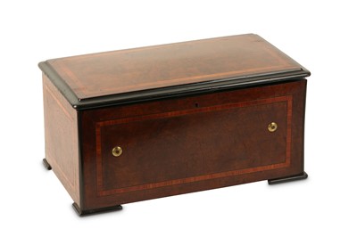 Lot 56 - A LATE 19TH CENTURY SWISS BIRD'S EYE WALNUT...