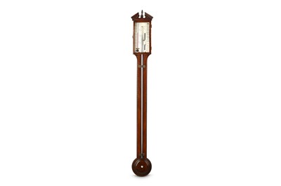 Lot 66 - A GEORGE III MAHOGANY AND SATINWOOD STRUNG...