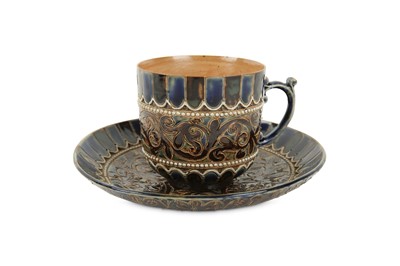 Lot 525 - A late 19th Century Doulton Lambeth stoneware...