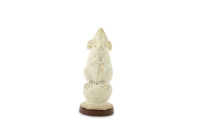 Lot 529 - A Doulton Lambeth stoneware knight mouse chess...