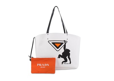 Lot 337 - Prada Canapa Monkey Shopping Tote, c. 2018,...