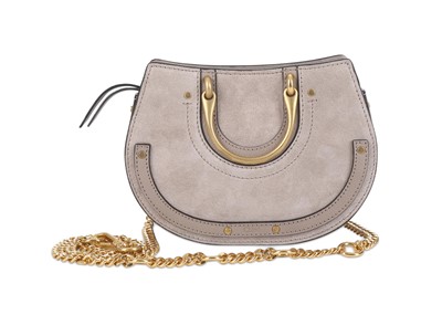 Lot 288 - Chloe Pixie Motty Grey Mini Round Bumbag, c....