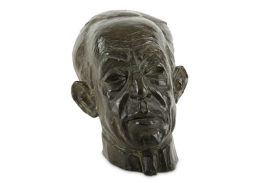 Lot 571 - A circa 1940's bronze portrait study of the...