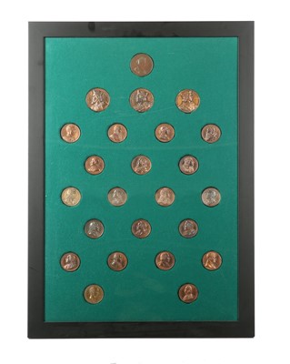 Lot 567 - A collection of twenty four French medallions...