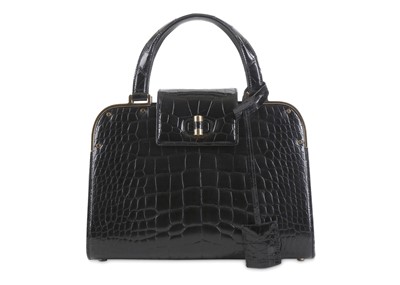 Lot 124 - Yves Saint Laurent Black Crocodile Uptown Bag,...