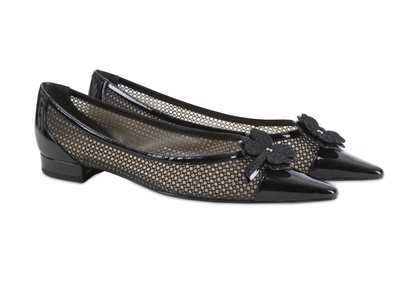 Lot 233 - Chanel Four Leaf Clover Flats, 2000s, black...