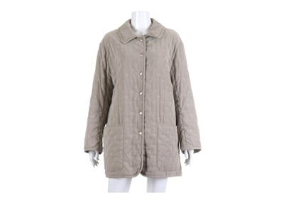 Lot 287 - Hermes Taupe Padded Jacket, 1990s, with...