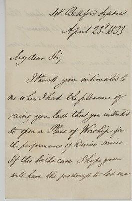 Lot 218 - Ram Mohan (Roy) Letter signed ('Rammohun Roy'),...