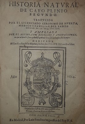 Lot 46 - Plinius Secundus (Gaius ) Historia Natural, 2...