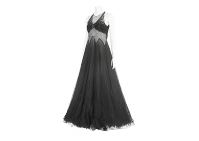 Lot 281 - Alexander McQueen Black Tulle Gown, Widows of...