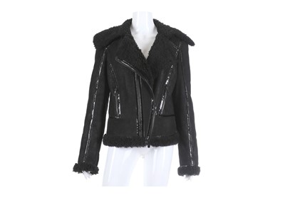 Lot 282 - Alexander McQueen Black Shearling Jacket,...