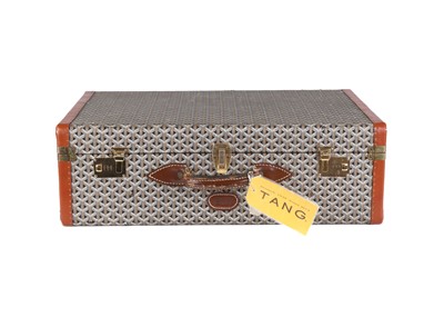 Lot 353 - Goyard Goyardine Suitcase 70, 1970s, hard...