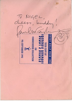 Lot 157 - McCartney (Paul) Envelope signed and inscribed...