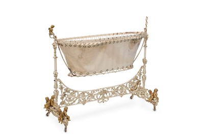 Lot 759 - A 19th Century French white painted wrought...