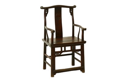Lot 106 - A CHINESE ARM CHAIR. Qing dynasty, late...