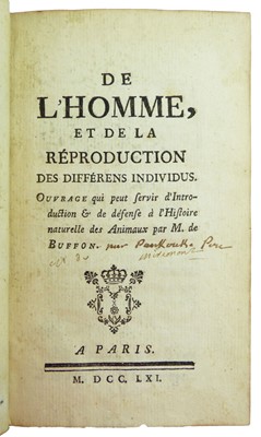 Lot 42 - Panckoucke (Charles Joseph) De l'homme, et de...