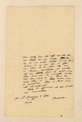 Lot 260 - Humboldt (Alexander von) Signed letter...