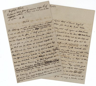 Lot 133 - Müller (Max) Signed letter (‘Max Müller’),...