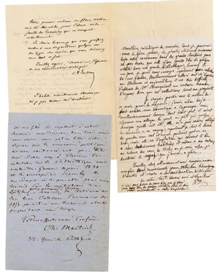 Lot 247 - Botanists.- Signed letters (‘A.R. Delile’,...