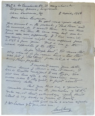 Lot 134 - O'Casey (Sean) Autograph letter signed ('Sean...