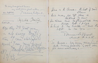 Lot 23 - Autograph Album.- Incl. Agatha Christie Guest...