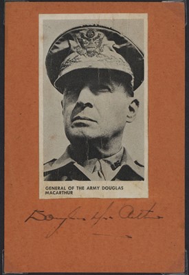 Lot 201 - MacArthur (Arthur) Ink signature ('Douglas...
