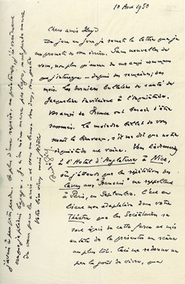 Lot 126 - Gide (André) Autograph letter (‘André Gide’),...