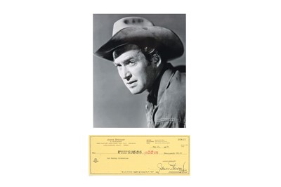 Lot 85 - Stewart (James) Signed cheque to Joe Moshay...