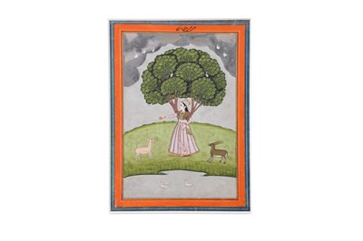 Lot 266 - A NAYIKA BECKONING ANIMALS IN THE FOREST...