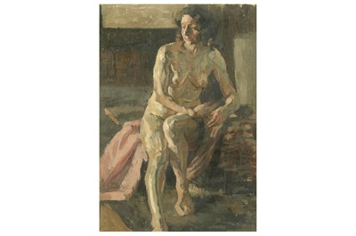 Lot 232 - 20TH CENTURY BRITISH SCHOOL Seated female nude...