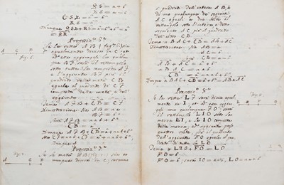 Lot 261 - Italian Manuscript on Geometry.- Libro Secondo...
