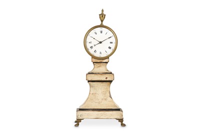 Lot 35 - A SMALL REGENCY PAINTED WOOD AND BRASS MOUNTED...