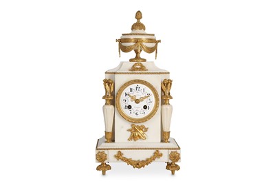 Lot 15 - A LATE 19TH CENTURY FRENCH WHITE MARBLE AND...