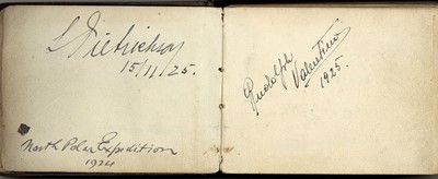 Lot 27 - Autograph  Album.- Incl. Rudolph Valentino...